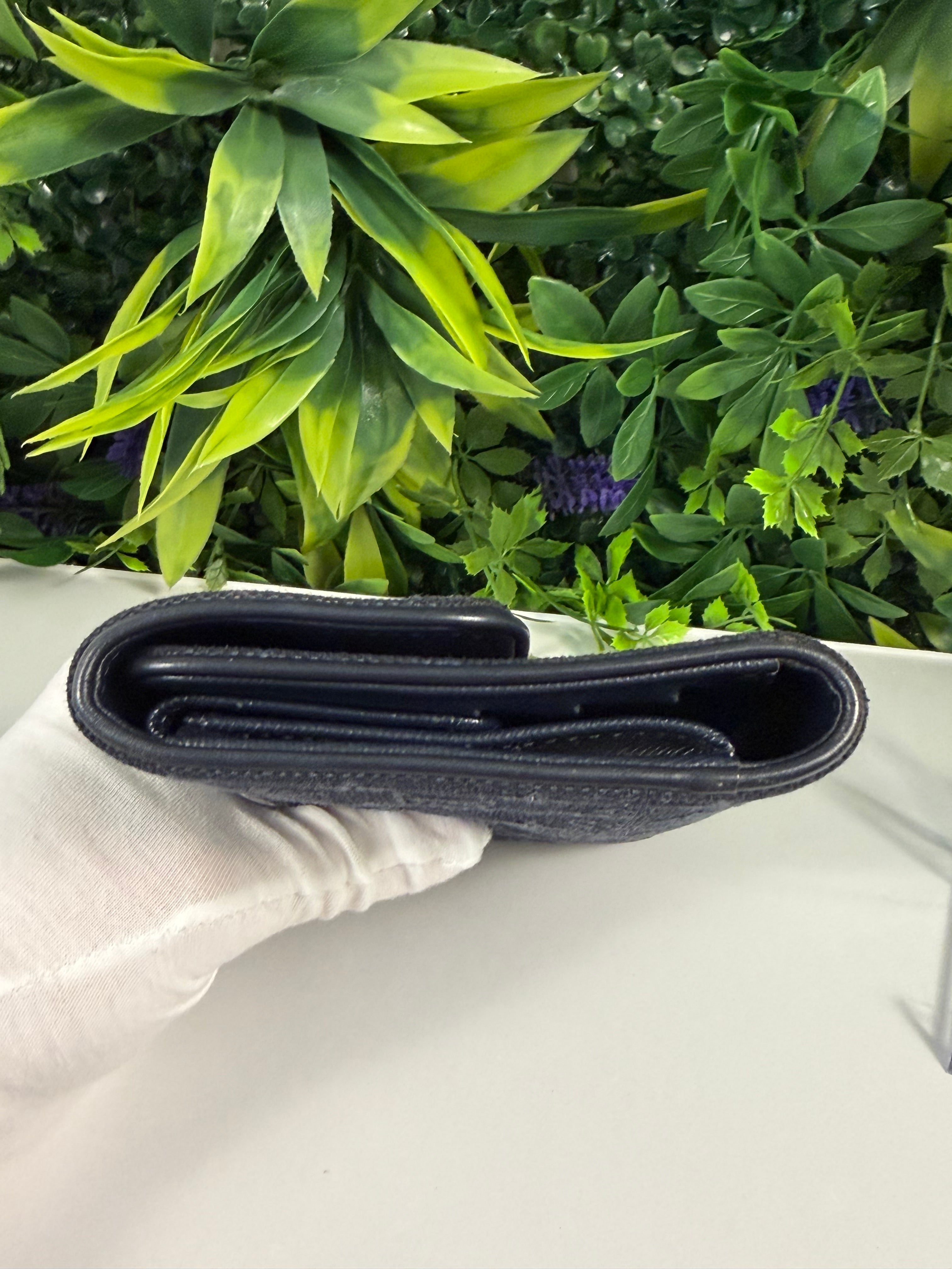 Louis Vuitton Pre-Loved Black Monogram Mini Lin International Long Wallet