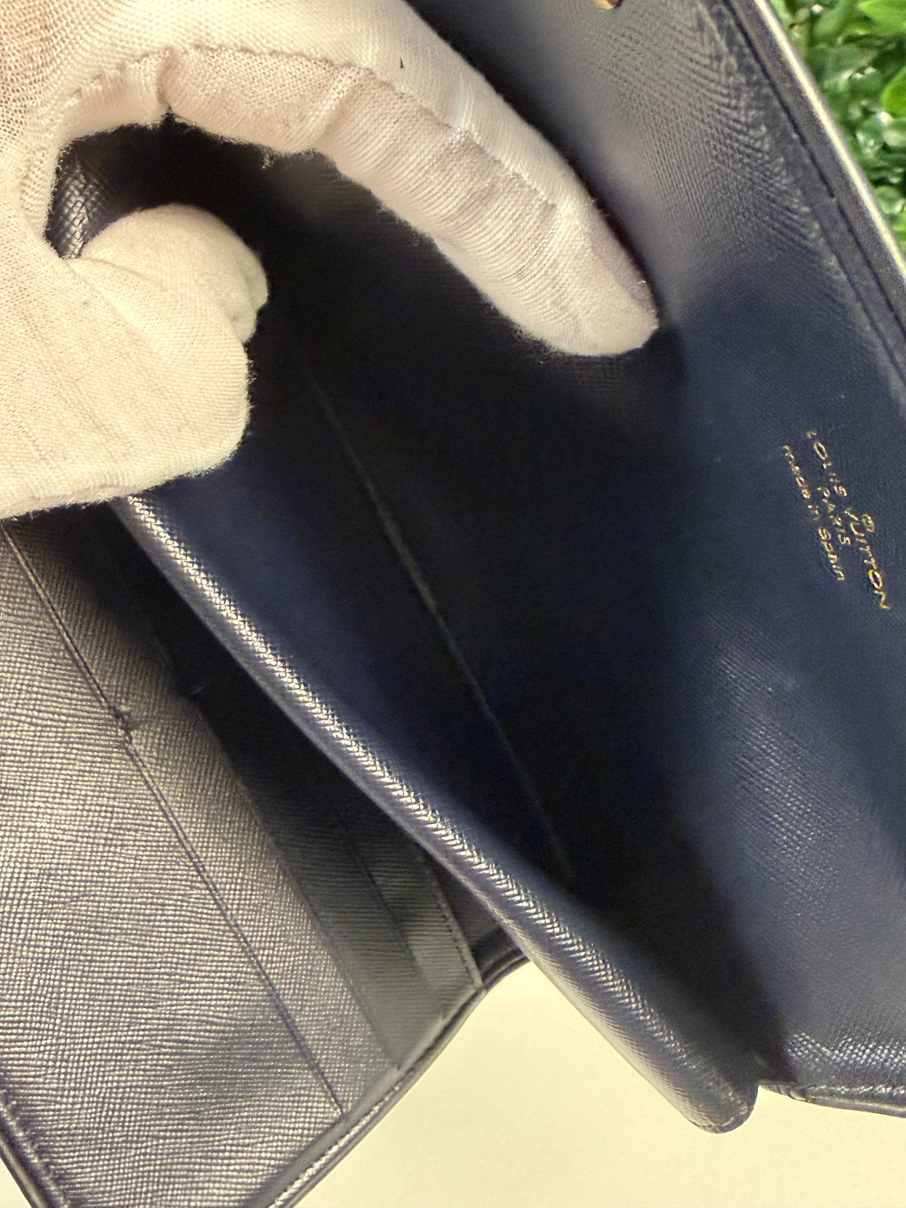 Louis Vuitton Pre-Loved Black Monogram Mini Lin International Long Wallet