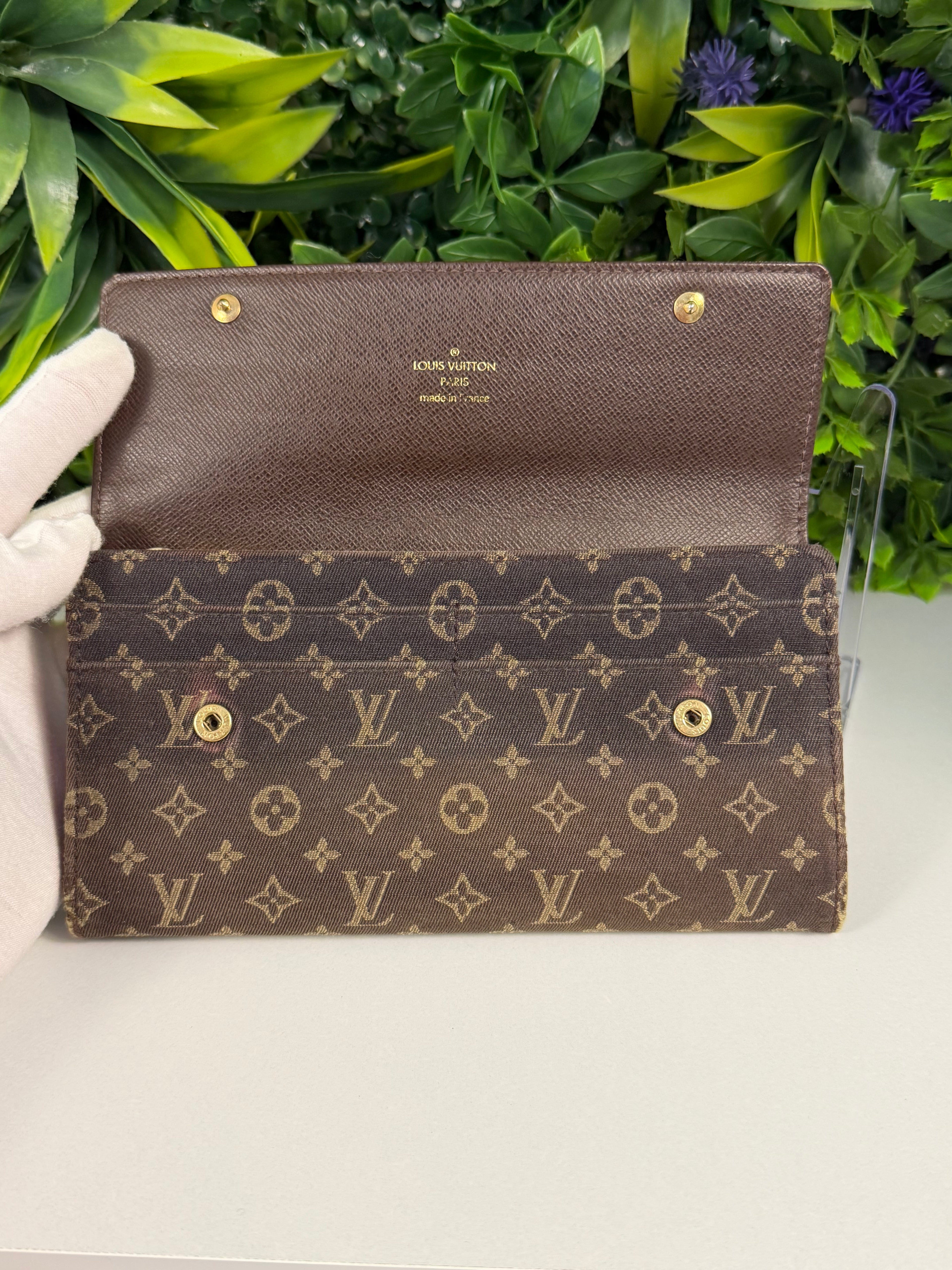Louis Vuitton Pre-Loved Brown Monogram Mini Lin Sarah Wallet