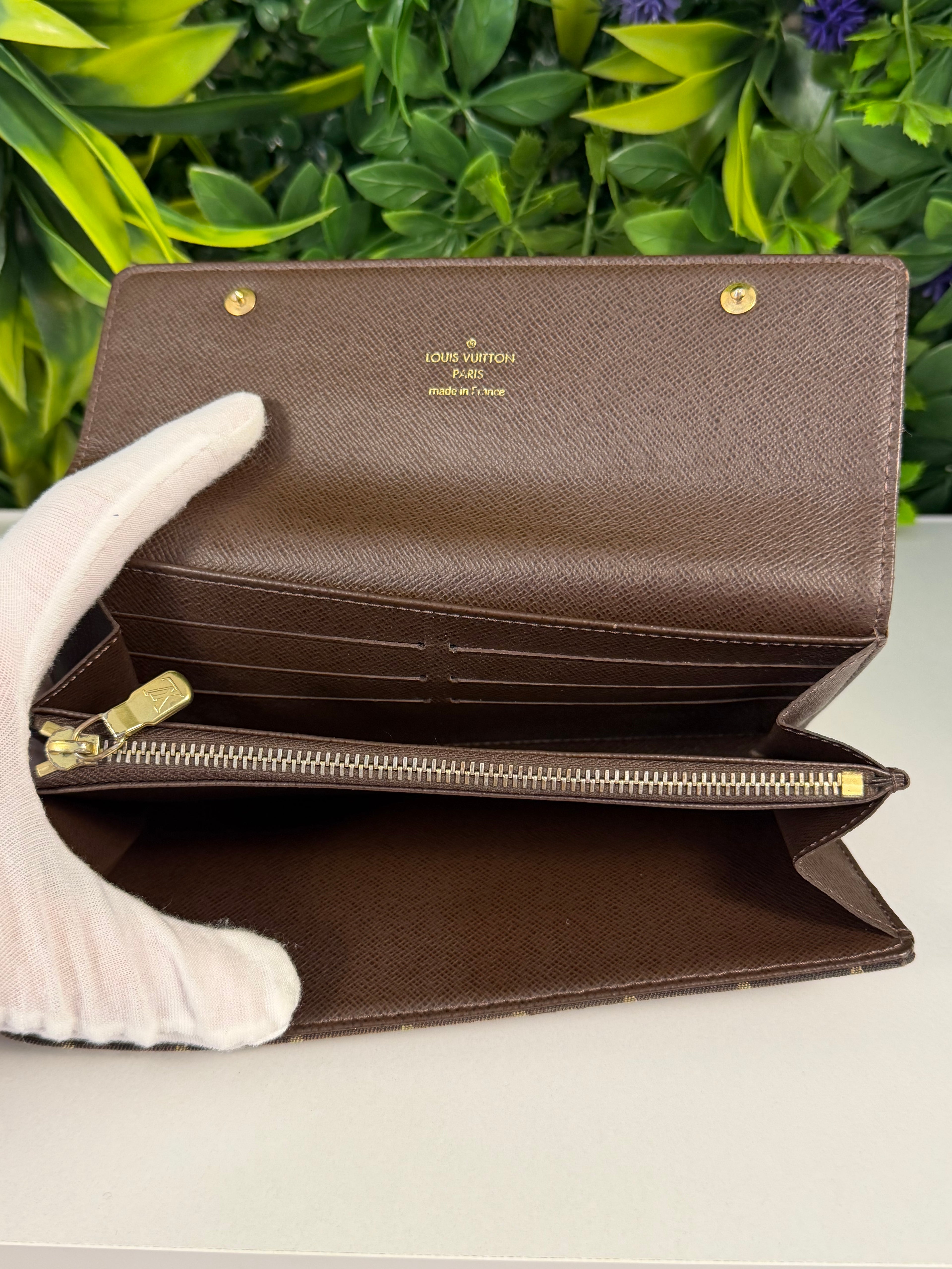 Louis Vuitton Pre-Loved Brown Monogram Mini Lin Sarah Wallet