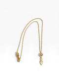 Givenchy Vintage Necklace with Crystal G and Crystal Pendant